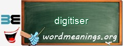 WordMeaning blackboard for digitiser